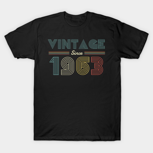 Vintage since 1963 57th Birthday T-Shirt by Bestseller